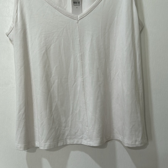 LOU & GREY WOMENS SLEEVELESS TOP WHITE Sz MD NEW - Picture 3 of 6